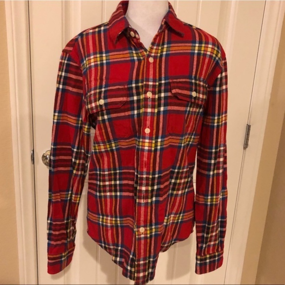 🍀HP🍀 American eagle plaid long sleeve size small